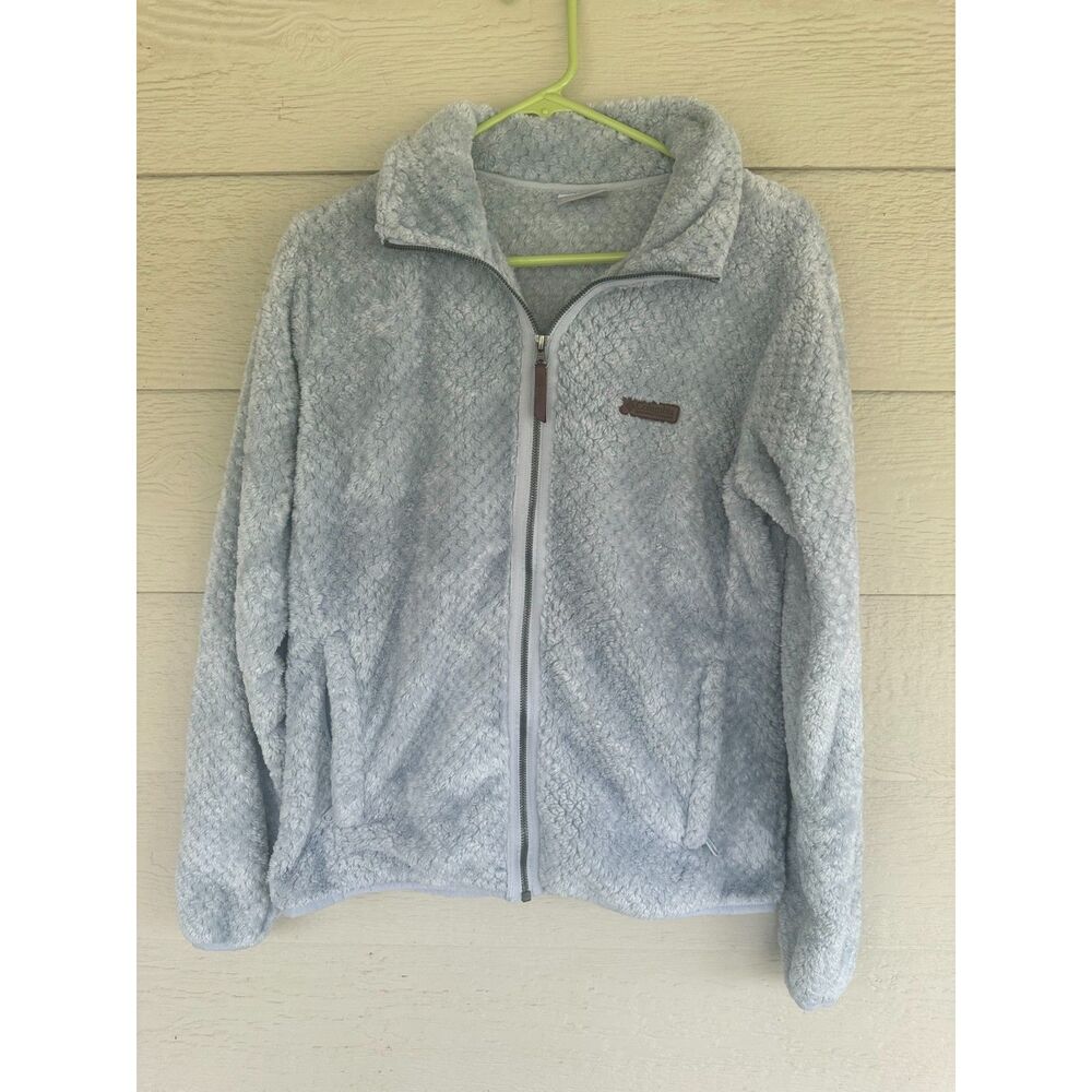 Columbia Women's Fire Side II Plush High Loft Shag Fleece Jacket Grey - Medium